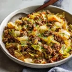 Irish Ground Beef and Cabbage