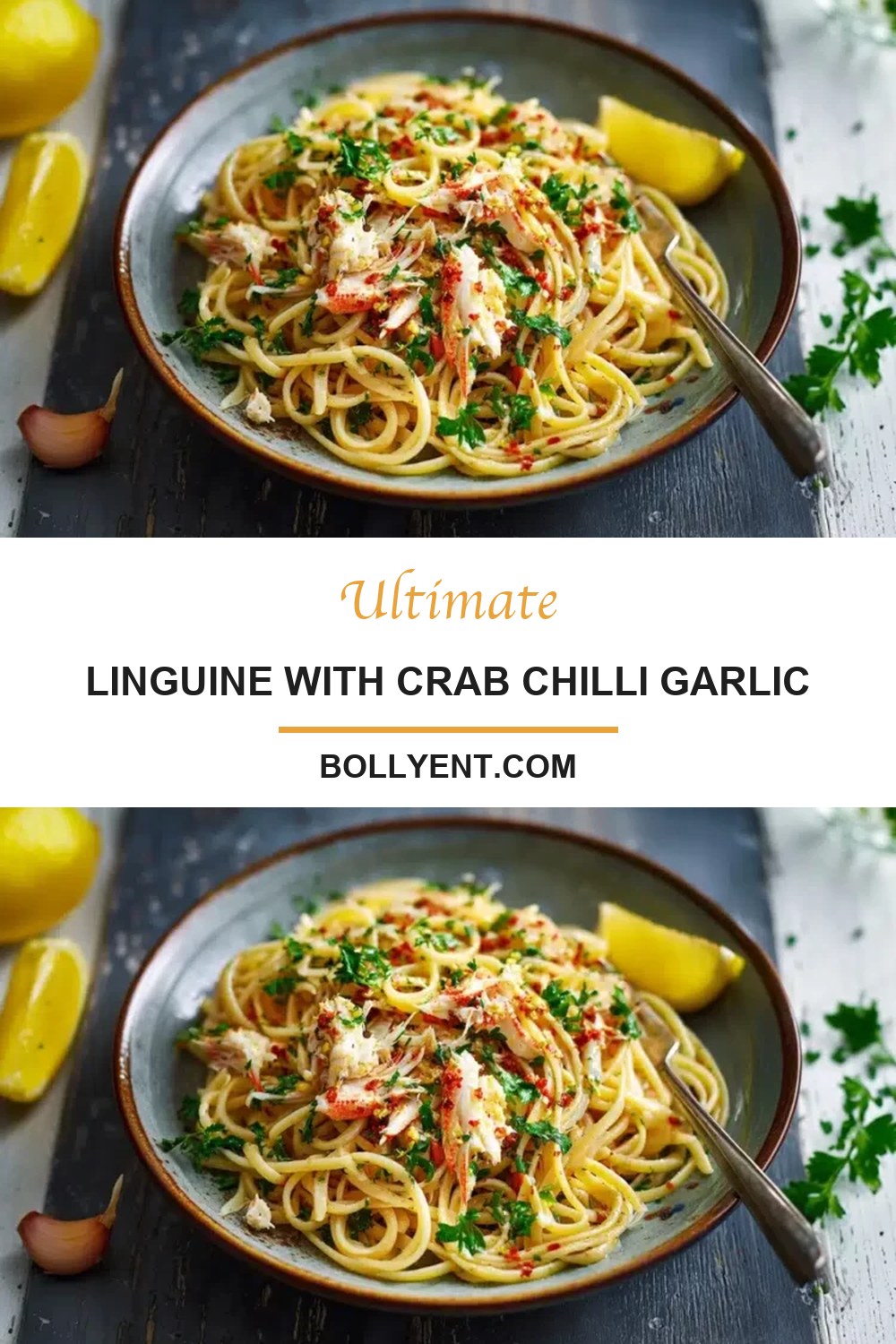 Linguine with Crab Chilli Garlic