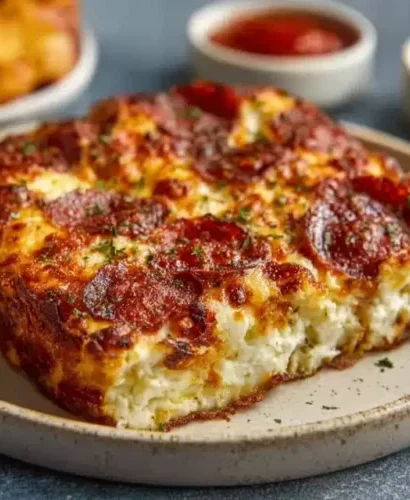 Pizza Cottage Cheese Bake