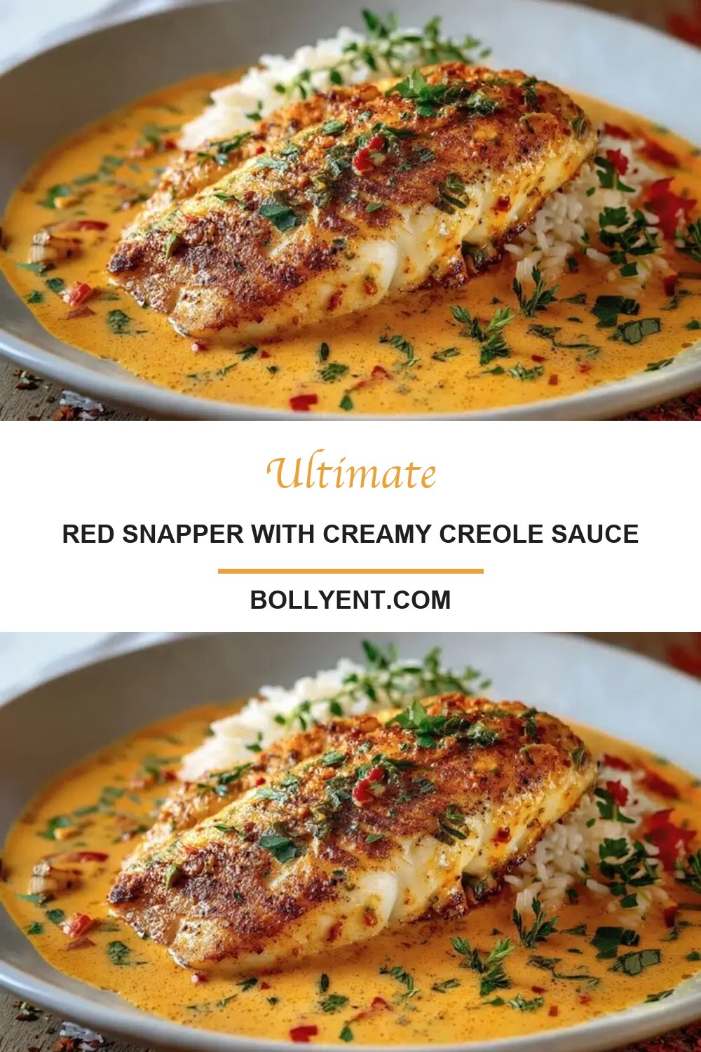 Red Snapper with Creamy Creole Sauce