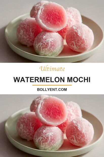 Watermelon Mochi