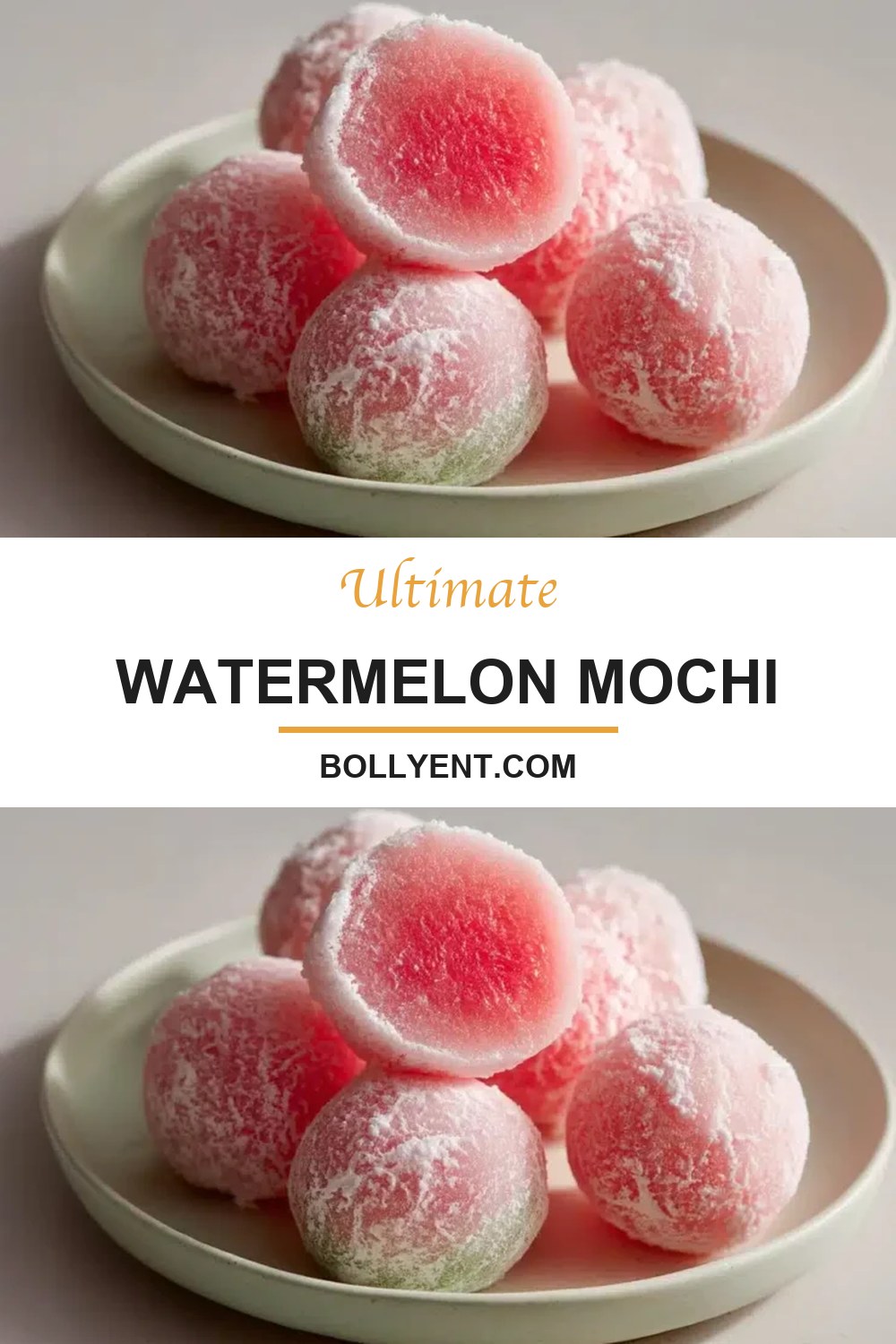 Watermelon Mochi