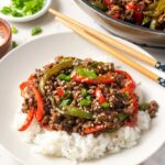 Asian-Inspired Ground Beef & Pepper Rice Bowls - Wellness by Kay