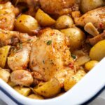 Baked Chicken Thighs & Potatoes - Wellness by Kay