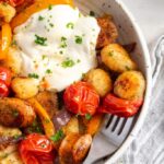 Baked Sheet Pan Gnocchi With Chicken Sausage - Wellness by Kay