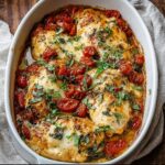 Baked Tuscan Chicken Casserole - Snack On Meat