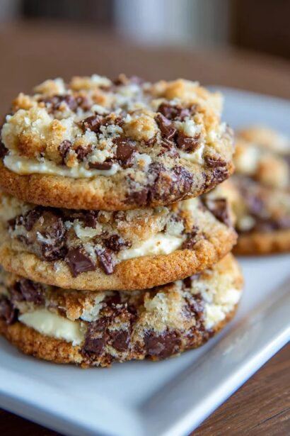 Best Chocolate Chip Cheesecake Cookies (Soft & Gooey Centers)