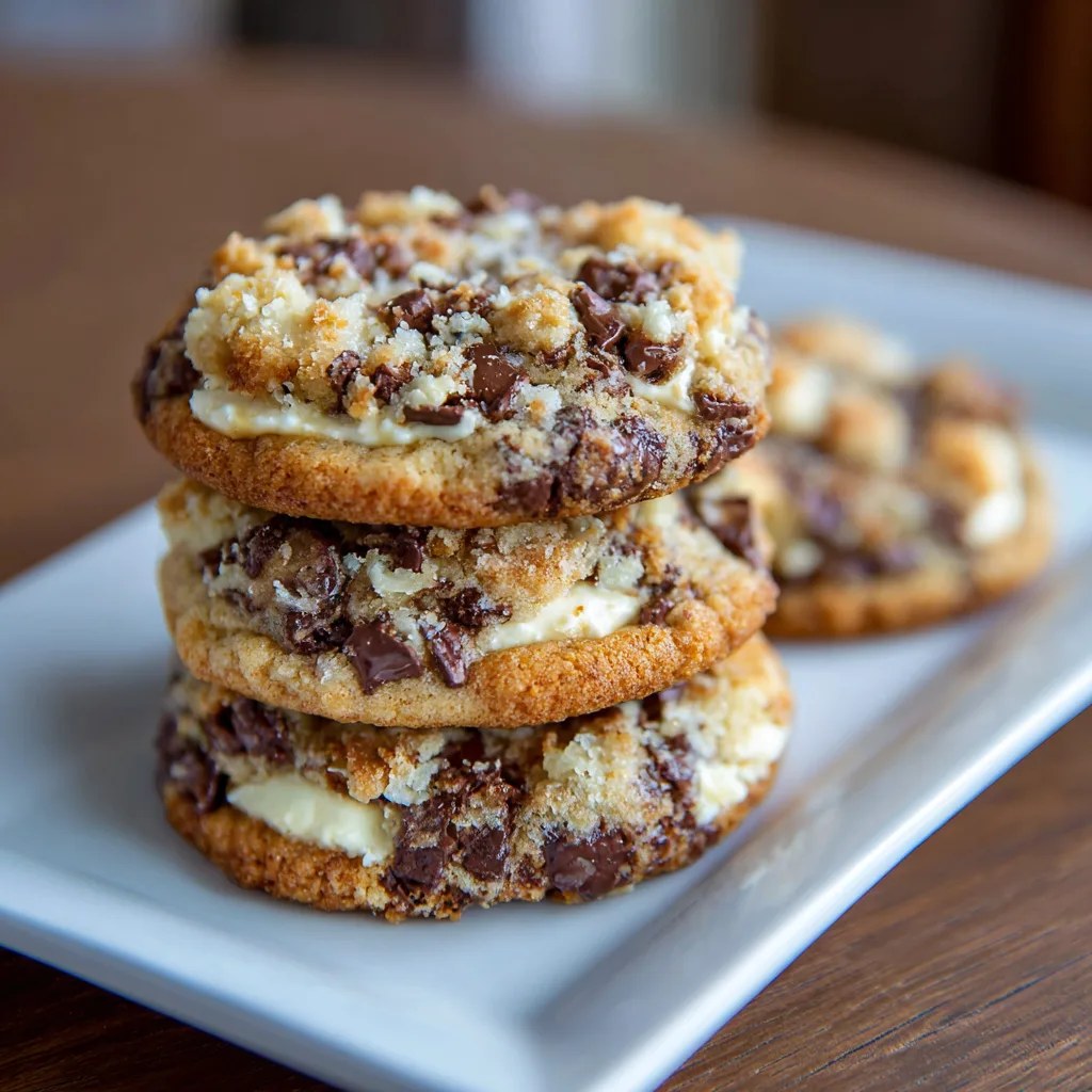 Best Chocolate Chip Cheesecake Cookies (Soft & Gooey Centers)