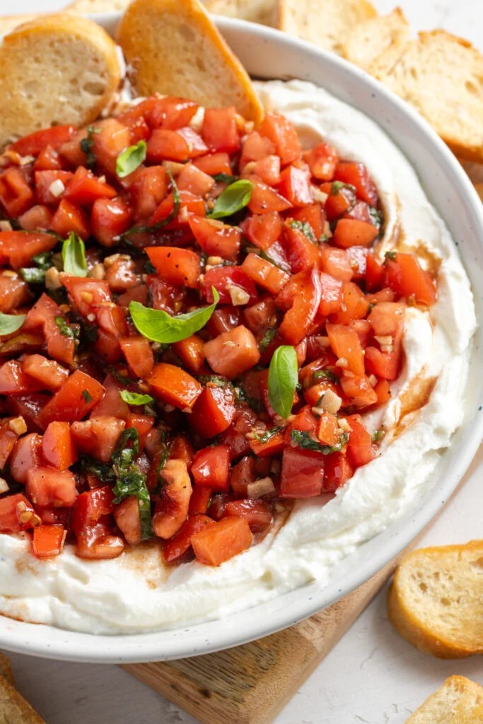 Bruschetta Dip With Crostini - Wellness by Kay