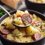 Cajun Potato Soup with Sausage | Cozy & Flavorful
