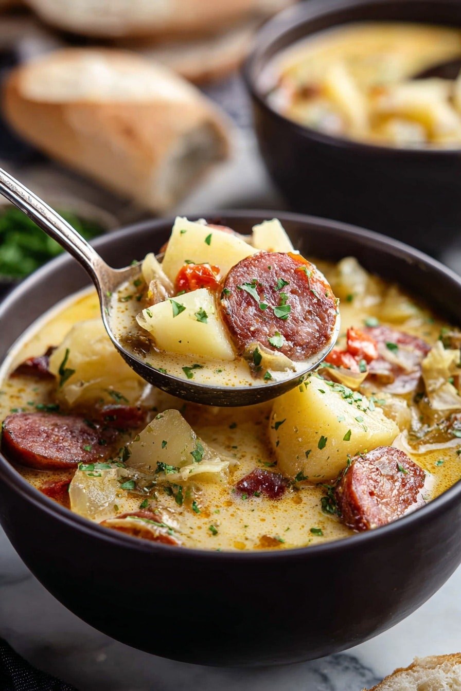 Cajun Potato Soup with Sausage | Cozy & Flavorful