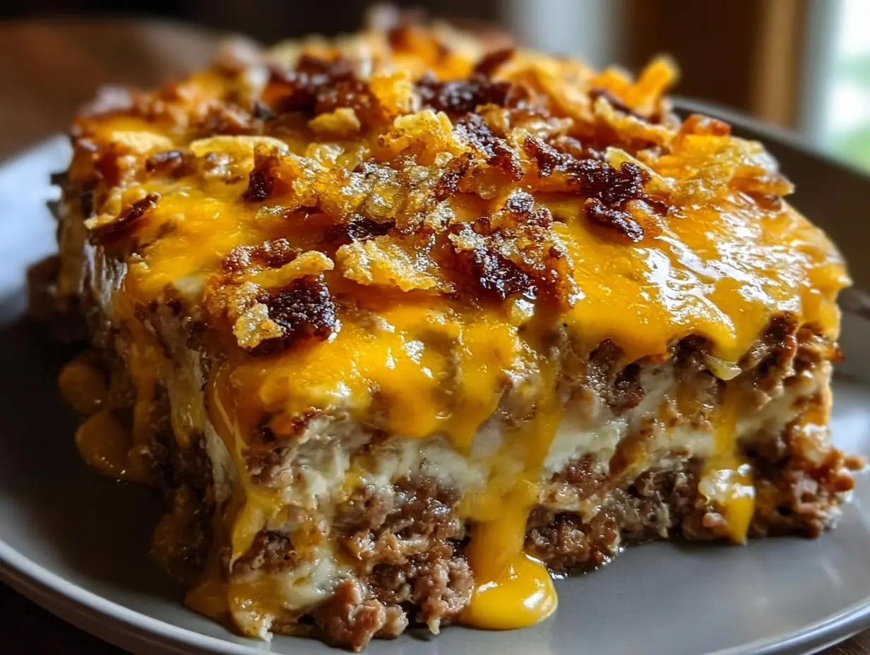Cheesy Loaded Meatloaf Casserole