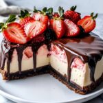 Chocolate Covered Strawberry Cheesecake Recipe - Irresistible Delight
