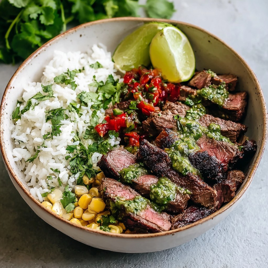 Cilantro Lime Steak Bowls - Snack On Meat