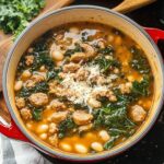 Cozy Sausage Kale and White Bean Soup for New Comfort Food
