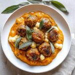Cozy Turkey Meatballs in Creamy Pumpkin Sage Sauce Delight
