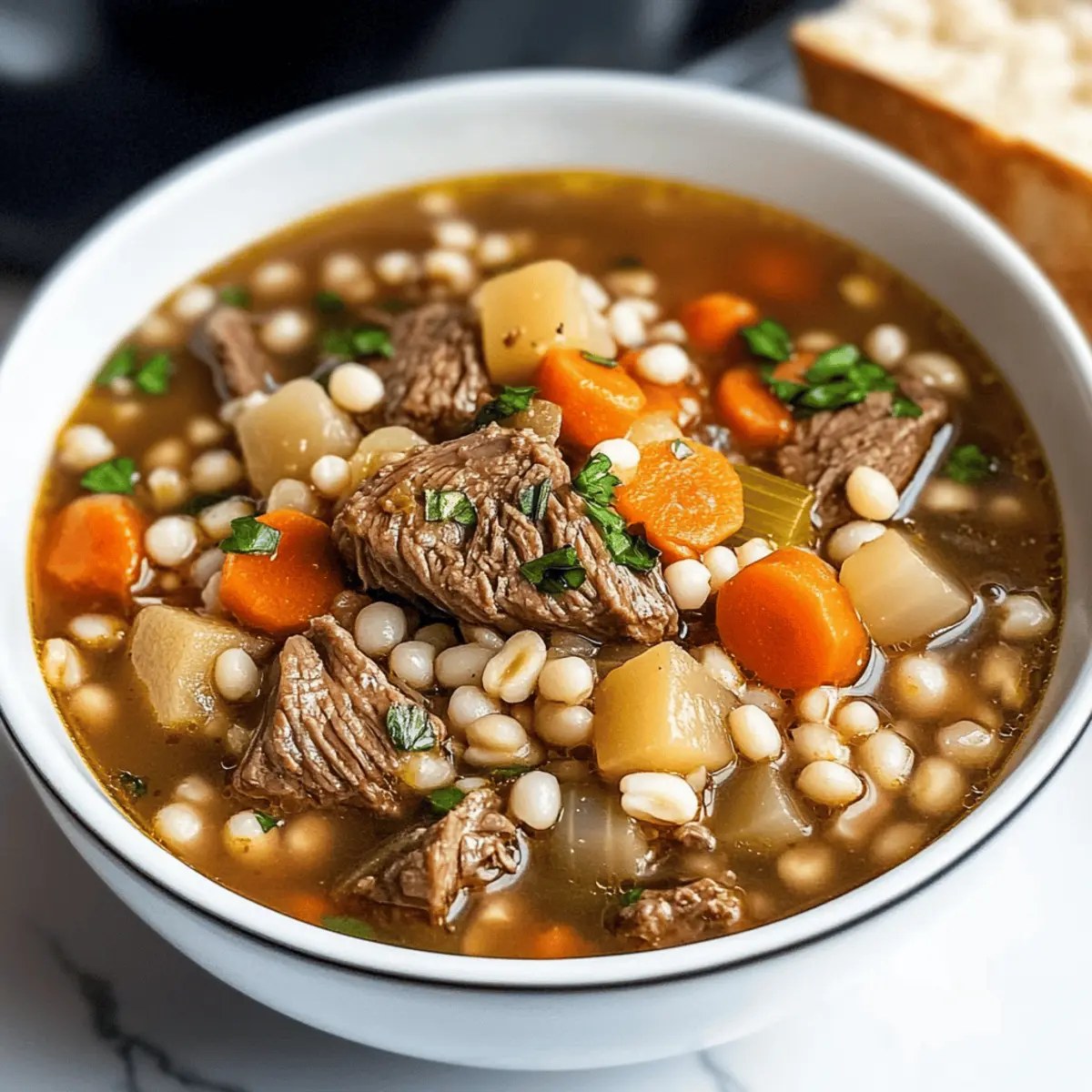 Cozy Up with Hearty Beef Barley Soup for Chilly Days