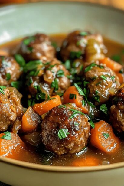 Cozy Up with Irish Stew Meatballs for Heartwarming Dinners