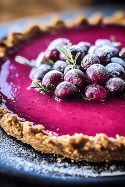 Cranberry Gingersnap Pie: A Unique Holiday Showstopper