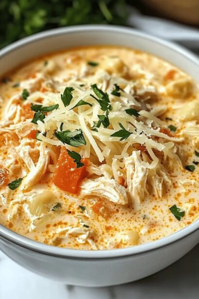 Creamy Chicken Parmesan Soup: Comfort in Every Spoonful