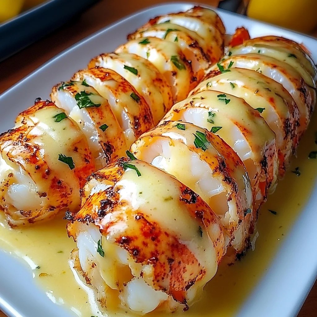 Creamy Garlic Butter Lobster Tails Recipe