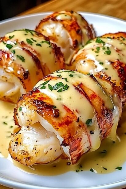 Creamy Garlic Lobster Medallions Recipe