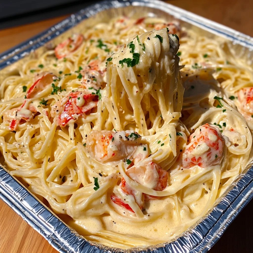 Creamy Lobster Alfredo Pasta Recipe