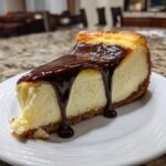 Creamy New York Style Cheesecake with Chocolate Ganache