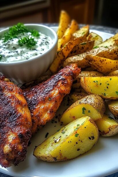 Crispy Chicken and Potato Wedges Recipe: A Simple Comfort Food Delight