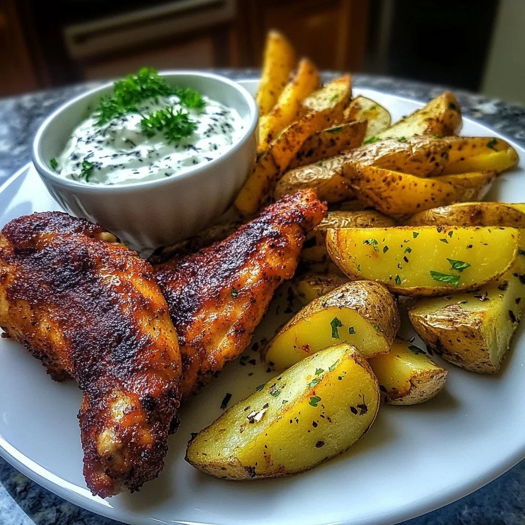 Crispy Chicken and Potato Wedges Recipe: A Simple Comfort Food Delight