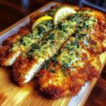 Crispy Chicken Cutlets with Lemon Garlic Butter Sauce Recipe