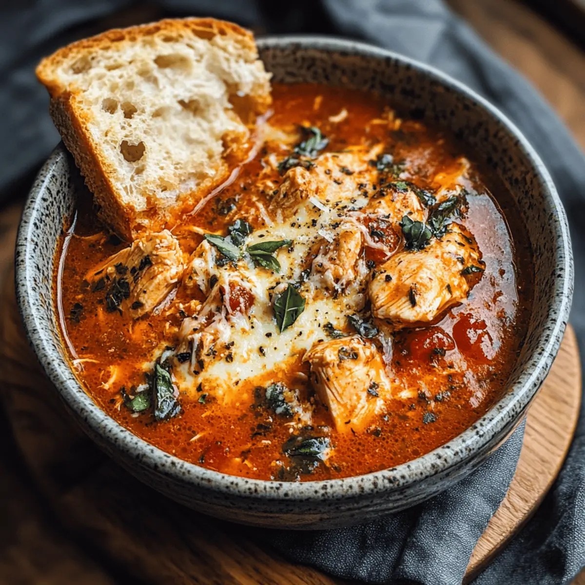 Crockpot Chicken Parmesan Soup for Cozy Weeknight Dinners