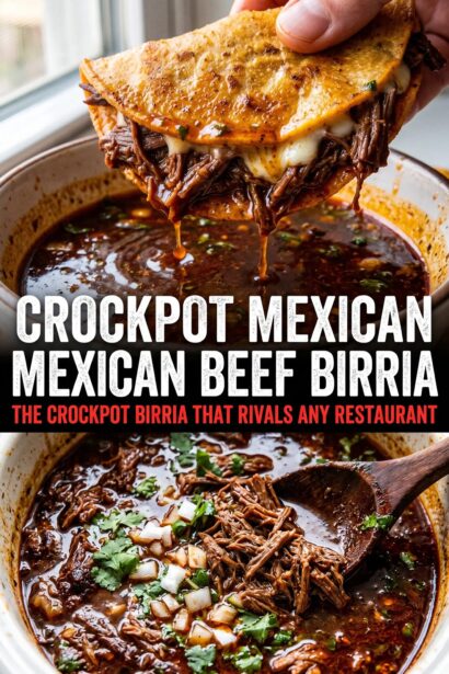 Crockpot Mexican Beef Birria (Slow Cooker Braise)