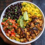 Cuban Chicken & Black Bean Rice Bowls - Snack On Meat