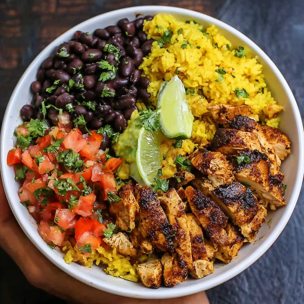 Cuban Chicken & Black Bean Rice Bowls - Snack On Meat