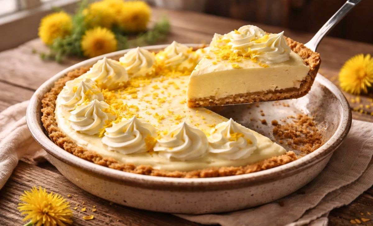 Dandelion Cream Pie Recipe - Zoey Cooks