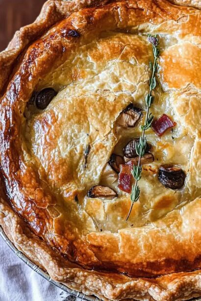 Deliciously Cozy French Chicken and Mushroom Pie Recipe