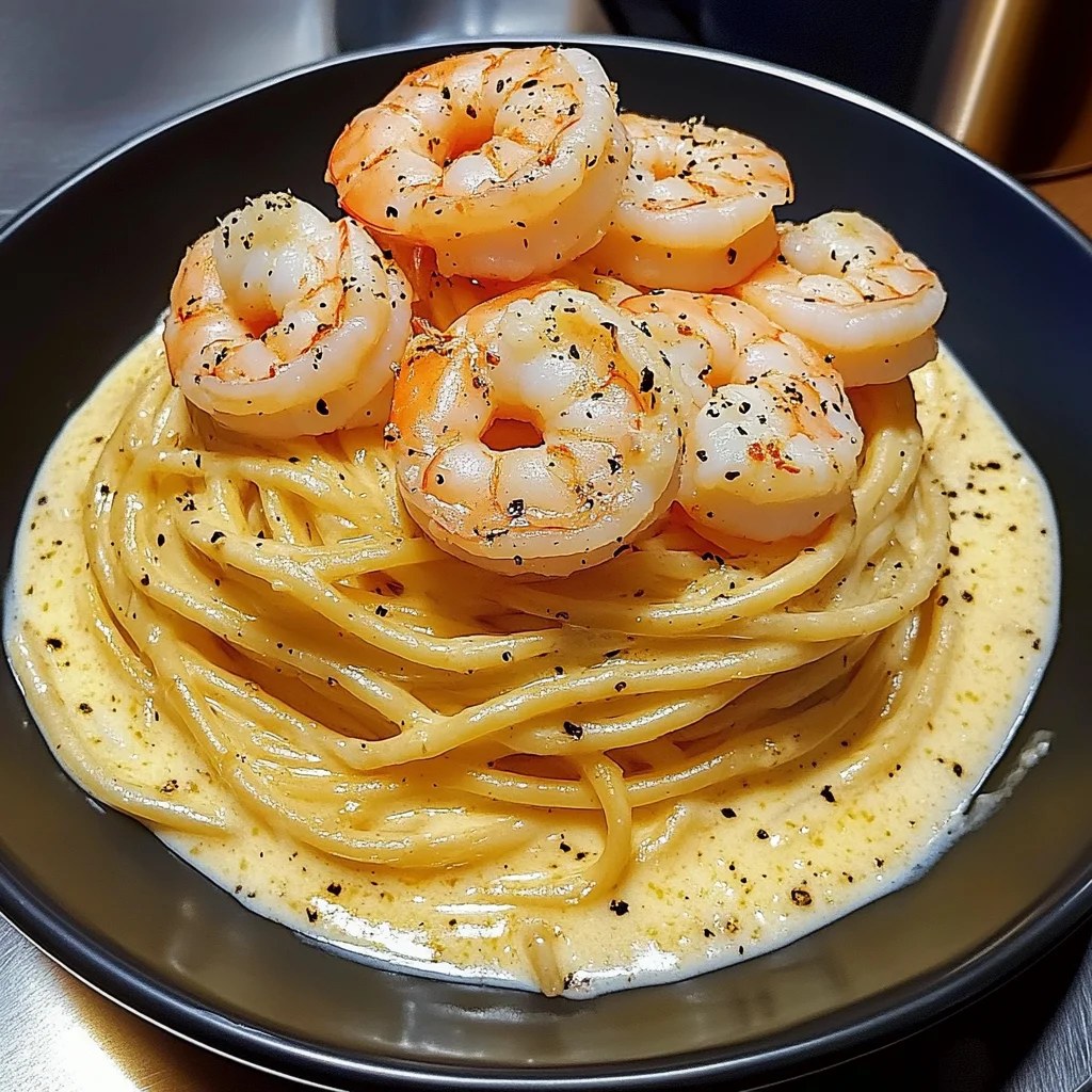 Deliciously Easy Creamy Shrimp Alfredo Nest Recipe