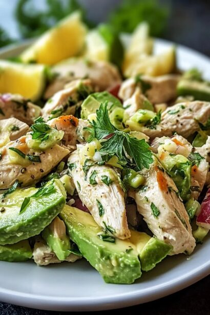 Easy Avocado Herb Chicken Salad for Delicious Freshness