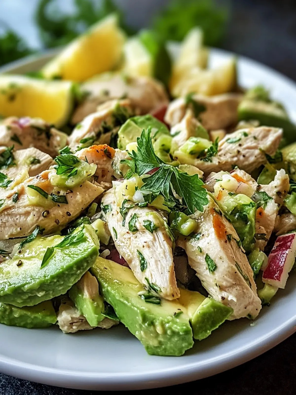 Easy Avocado Herb Chicken Salad for Delicious Freshness