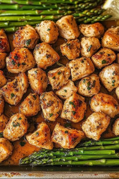 Easy Baked Chicken Bites with Asparagus - A Delicious Keto Dinner