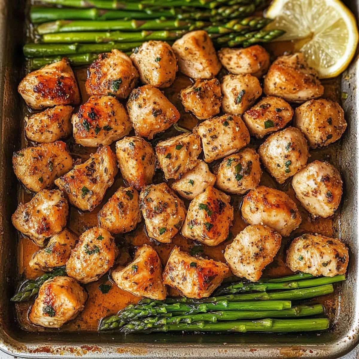 Easy Baked Chicken Bites with Asparagus - A Delicious Keto Dinner