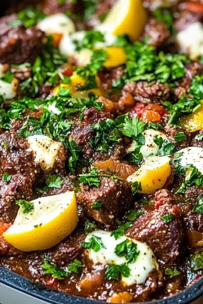 Easy Greek Beef: Delicious One-Pan Dinner Delight