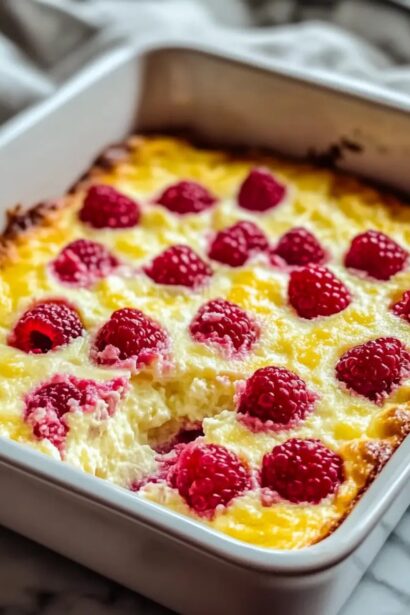 Easy Lemon Raspberry Cottage Cheese Bake for Guilt-Free Indulgence