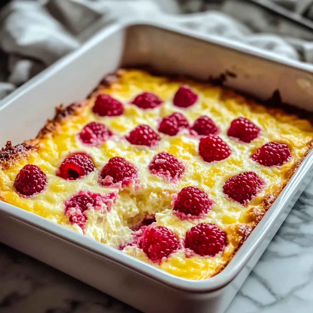 Easy Lemon Raspberry Cottage Cheese Bake for Guilt-Free Indulgence