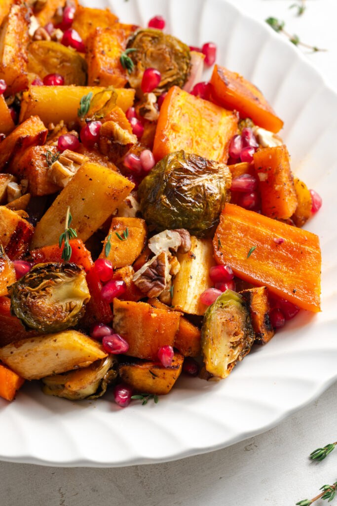 Easy Maple Roasted Fall Vegetables - Wellness by Kay