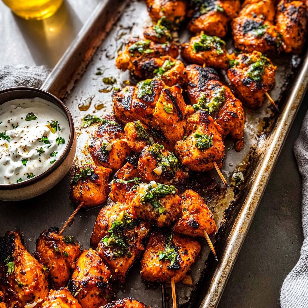 Easy Sheet Pan Lemon Garlic Chicken with Sweet Potatoes