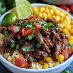Easy Summer Crockpot Honey Lime Beef Taco Bowls You’ll Love