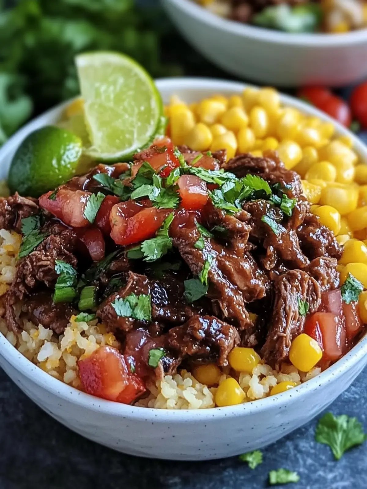 Easy Summer Crockpot Honey Lime Beef Taco Bowls You’ll Love