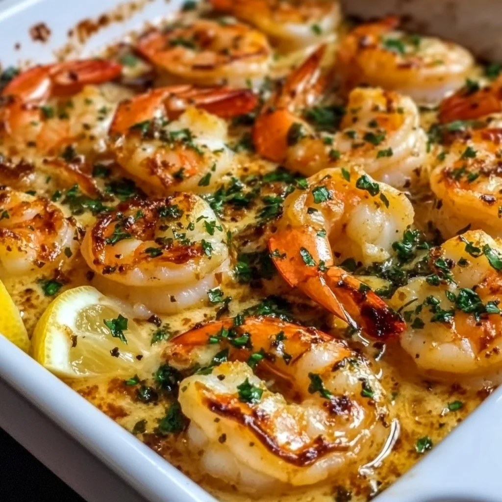 Garlic Butter Lemon Shrimp Bake Recipe (Quick and Easy!)